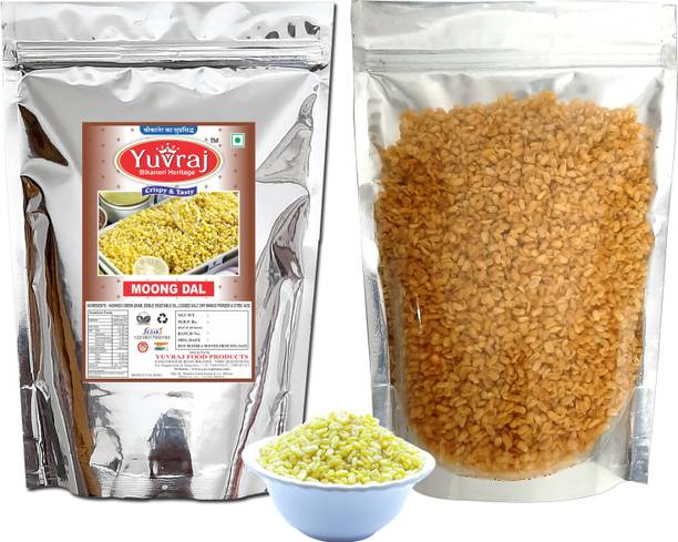 Yuvraj Food Product Moong Dal Namkeen Indian Premium Snacks for Tea Time 1 kg pack