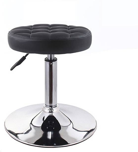 Finch Fox Revolving Stool for Home/Office Stool/Shop Stool/Hotel Stool/Medical Stool/Doctor Stool/Warehouse Stool/Garage Stool (Black) Leatherette Bar Stool
