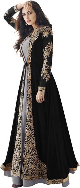 Divine Exim Georgette Embroidered, Self Design Salwar Suit Material - Image 4