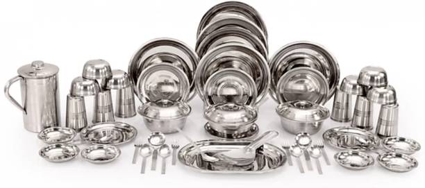 KIARAA Pack of 51 Steel Dinner Set