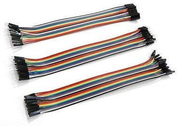 Electrobot Jumper Wire - Male to Male + Female to Female + Male to Female (pack of 20 each) Electronic Components Electronic Hobby Kit