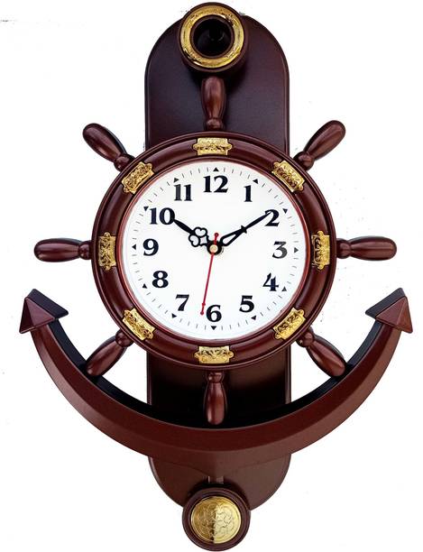 GrabBasket Analog 38 cm X 26 cm Wall Clock