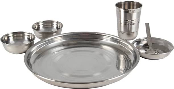 KIARAA Pack of 6 Steel dmark Dinner Set