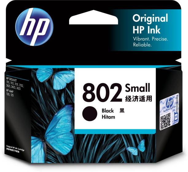 HP 802 Small Black Original Ink Cartridge Black Ink Cartridge