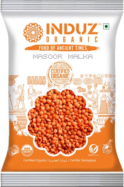 INDUZ ORGANICS Organic Kesari Masoor Dal (Whole)