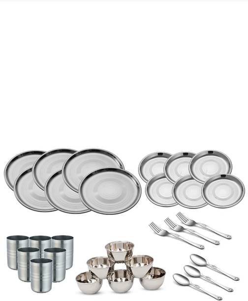 KIARAA Pack of 30 Stainless Steel dmark Dinner Set
