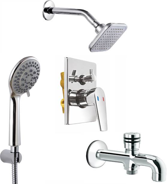 Prestige Aris Divertor with Spout and Hand Shower And Head set Wall Mixer Faucet