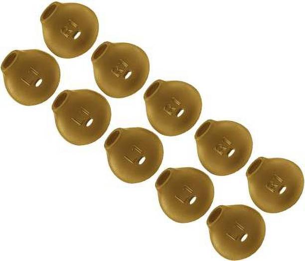 QWEEZER 10 pcs golden colour level u earbuds cover gold 5 pair Silicone replacement In The Ear Headphone Cushion