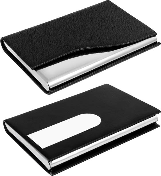 OFIXO I HIGH QUALITY I Pack of 2 Classic and Sturdy 1190_&_1181 Executive Pocket Luxury Credit / Debit / ATM / Visiting Card / Super Sleek 10 Card Holder