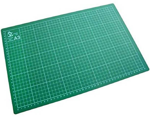 DEZIINE A3 Self-Healing 5 Layers Double Sided Durable Non-Slip PVC Professional Cutting Mat (17 x 11 Inch/Green) Cutting Mat