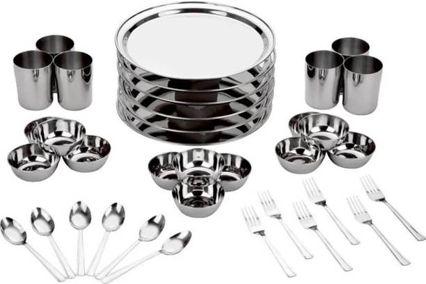 KIARAA Pack of 36 Stainless Steel dmark Dinner Set