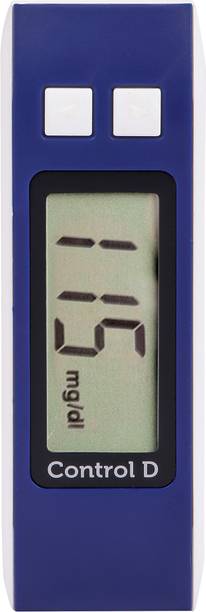 Control D Blue Digital Glucose Blood Sugar testing Monitor Machine with 50 Strips Glucometer