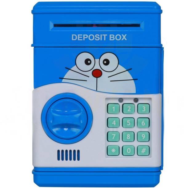 LAXMI ENTRPRISE Safe Box Money Coin Atm Bank Toy Atm Machine Kids Gift Money Box Digital Saving Boxes Coin Bank
