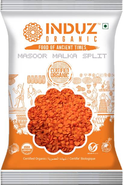 INDUZ ORGANICS Unpolished Masoor Dal (Split)