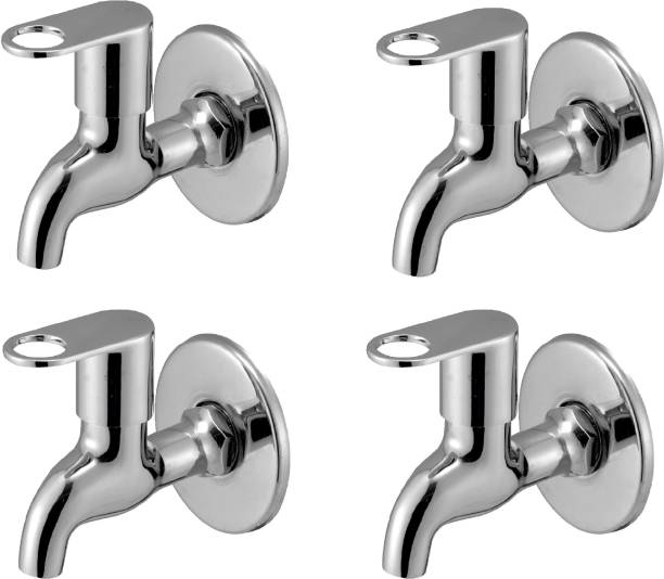 Prestige Prime Bib Cock Without permis Pack Of 4 Finish Chrome platet Tap Made Of Brass Faucet Bib Cock Bathroom Tap Bib Tap Faucet