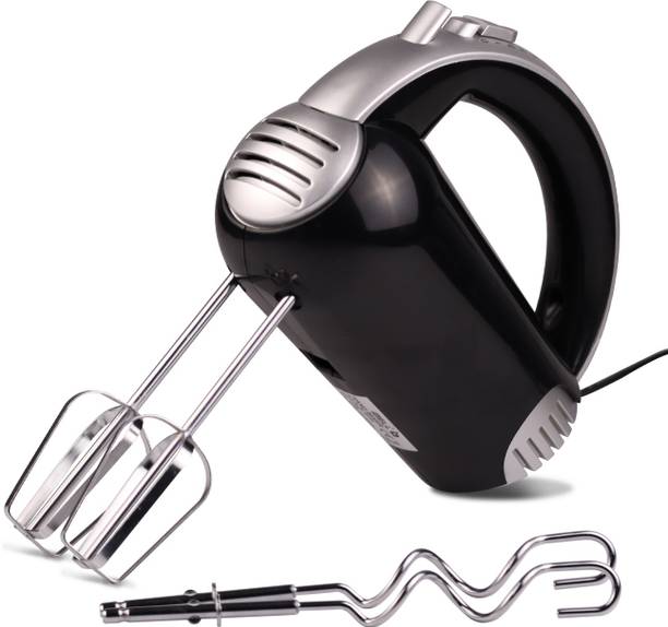 iBELL HM580L Hand Mixer 5 Speed Electric Blender Beater with 2 Dough Hooks, 2 Beaters, 300 W Hand Blender