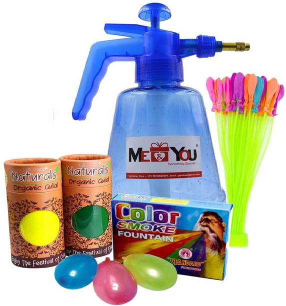 ME&YOU Pichkari, Color, Balloon Holi Combo