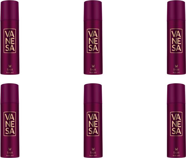 VANESA Babe Body Deo (150ml) (Pack of 6) Deodorant Spray - For Women