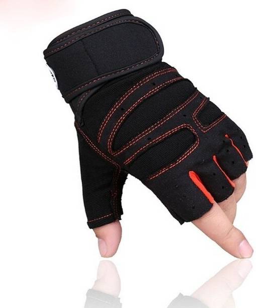 GymWar SPIDER GEL GLOVES WITH EXTRA HOLD AND WRIST SUPPORT Gym & Fitness Gloves