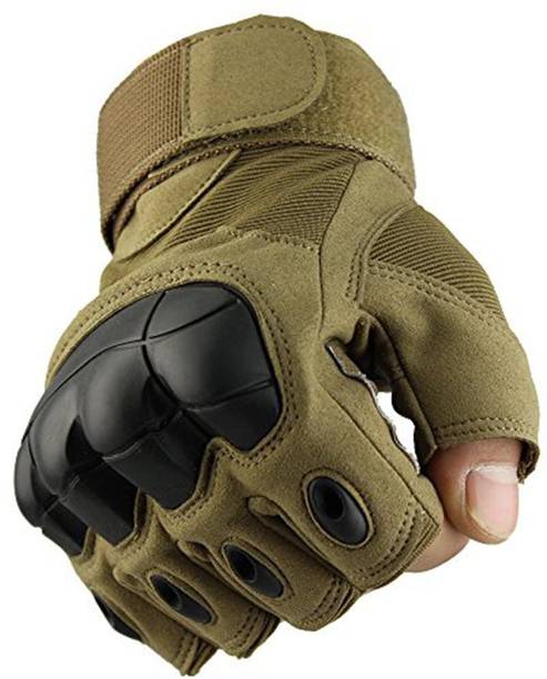 GymWar Half Finger Tactical Gloves Military Army Shooting Hunting Climbing Cycling Gym & Fitness Gloves