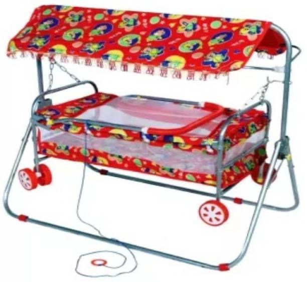 Style Palna Jhula Swing Buggie Tralley for Baby New Born Cradle Bassinet Bassinet