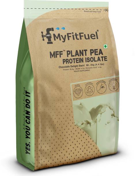 MyFitFuel MFF Plant Pea Protein 2 Kg (4.4 lbs) Chocolate Delight Swirl Plant-Based Protein