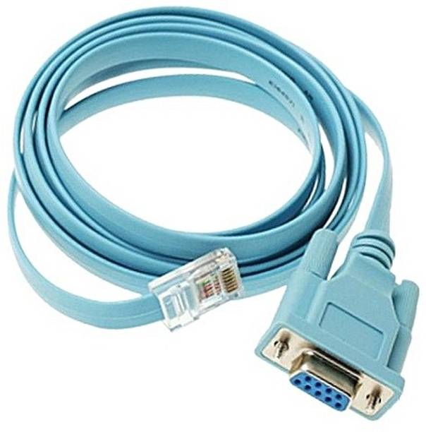 techut Ethernet Cable 1.5 m RJ45 to RS232 COM Port Serial DB9 Female console cable