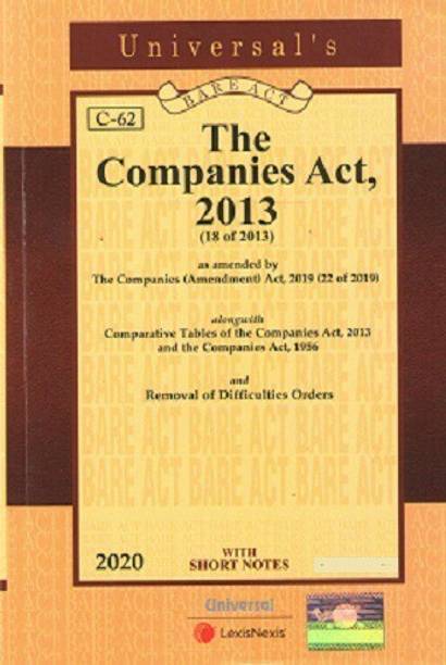 The Companies Act, 2013 (Bare Act)