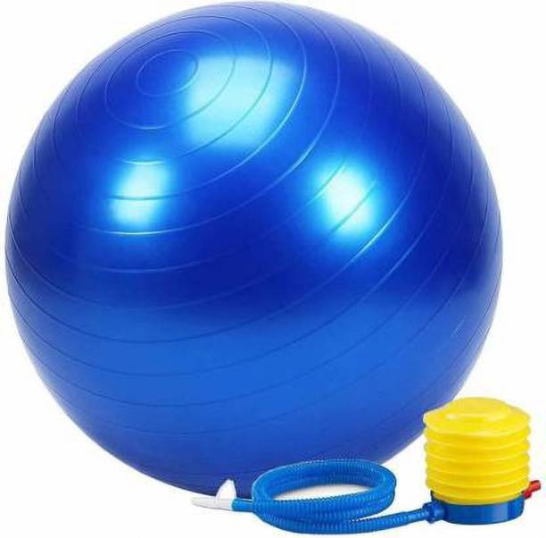 DHARM IMPEX Gym Ball Anti Burst 75 cm with Foot Pump Gym Ball