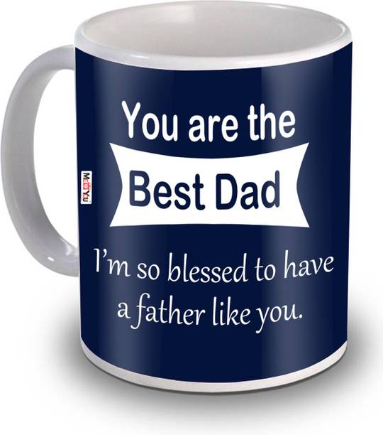 ME&YOU Gifts for Dad, Printed Ceramic Coffee Birthday Gifts IZ20NJPDadMU-65 Ceramic Coffee Mug