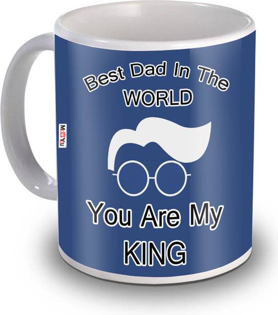 ME&YOU Printed coffee Gifts For Father on Father's Day, Birthday, Anniversary IZ20NJPDadMU-24 Ceramic Coffee Mug
