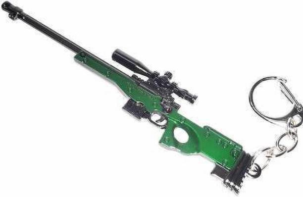 MASHKI PUBG AWM Gun Level 3 key ring, Battle Ground Player Unknown Key chain, pubg gun keychain Key Chain