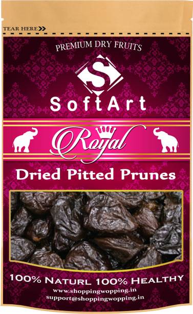 Soft Art Royal Dried Pitted Prunes, Premium Californian Dried Plum Vacuum Pack Prunes