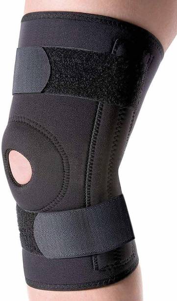 AuFlex Hinged Knee Support Brace for Men and Women, Adjustable Knee Support Patella Knee Support