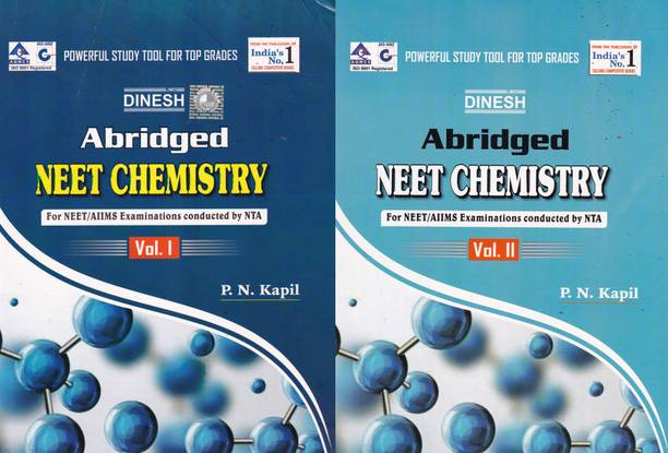Dinesh Abridged NEET Chemistry for NEET/AIIMS Examinations Conducted by NTA (Set of 2 Vol.)