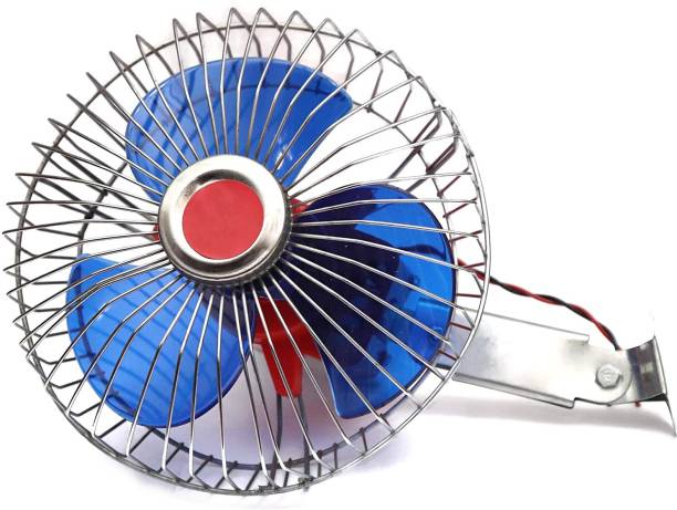 Creative Tech 12 volts DC Oscillating automaotive 6''Fan directly run through Solar Panel or any 12 volts Battery Car Interior Fan