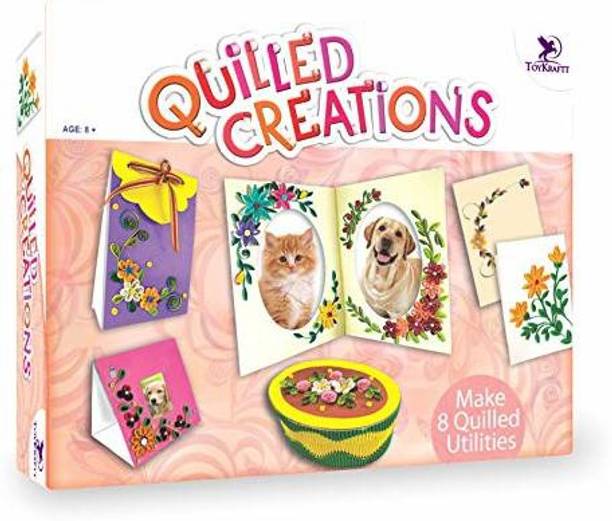 ToyKraftt Quilled Creations - Paper Quilling craft kit for 7 year olds