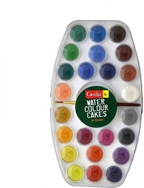 Camlin Student Water Colour Cakes - 24 Shades
