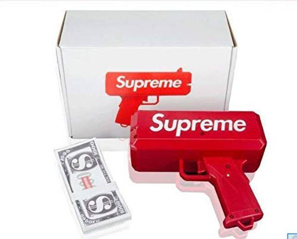 VK MART Cash Gun Red / Cash Money Gun Stress Reducer Anti-Anxiety Toy Money Gun