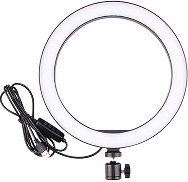 Wanzhow SUPER NEW BIG SELFIE RING LIGHT 10' inches LED live show Live Stream/Makeup Video Stand big selfie ring light 26 Cm Ring Lamp Large Selfie Led Light Ring for Makeup Photo Shooting with Tripod Stand for Phone Photography Video For Makeup Skin Care Live Broadcast Dimmable LED Circle Ring Light,For Makeup Skin Care Flash