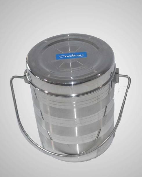 NEELAM Stainless Steel 12 22G Diamond Milk Pot, 1900 ml, Silver  - 1900 ml