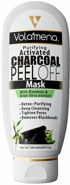 Volamena Activated Charcoal Peel Off Mask with Bamboo and Aloe Vera Extract