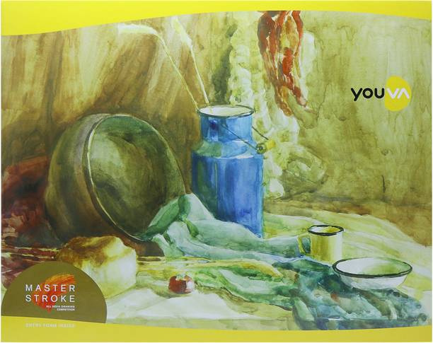 NAVNEET Youva Brown Drawing Book 27.5 cm X 34.7 cm 36 Pages Sketch Pad