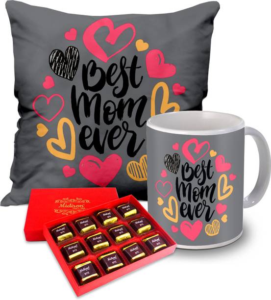 Midiron Mother’s Day Gift | Chocolate Box | Cushion (16*16 inch) | Coffee Mug gift on her Birthday, Anniversary IZ20ST-19 Ceramic Gift Box