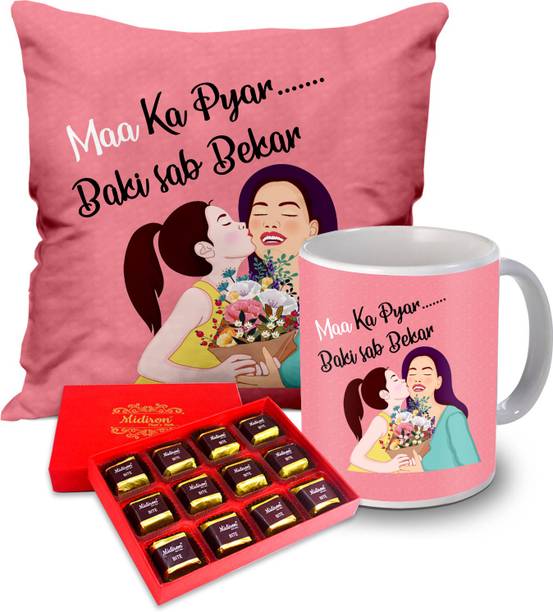 Midiron Gift for Mother| Chocolate Box | Coffee Mug | Cushion (16*16 Inch) on Mother’s Day, Birthday Anniversary IZ20ST-115 Ceramic Gift Box