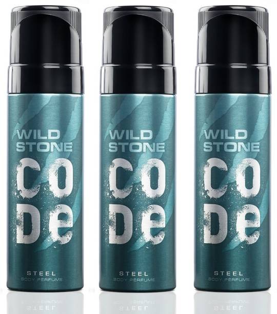 Wild Stone Code Steel Body Perfume Combo (120 ml each) Deodorant Spray  -  For Men