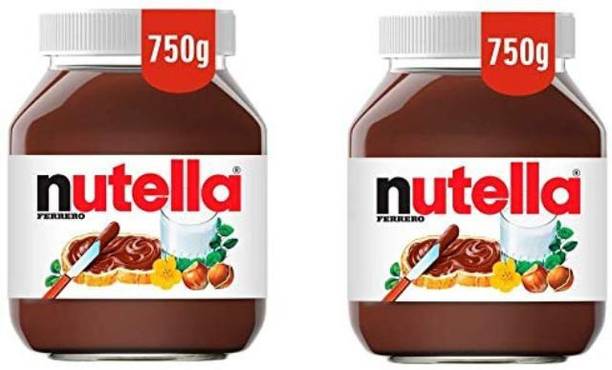 न्यूटेला Chocolate Hazelnut Spread (Imported) (Pack of 2) 750 g