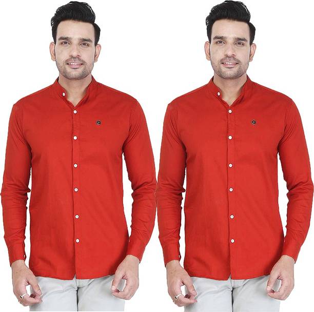 FUBAR Men Solid Party Multicolor Shirt