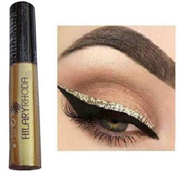 Hilary Rhoda Golden Glitter Long lasting Eyeliner and MM Black Liquid Waterproof Eyeliner 6 ml