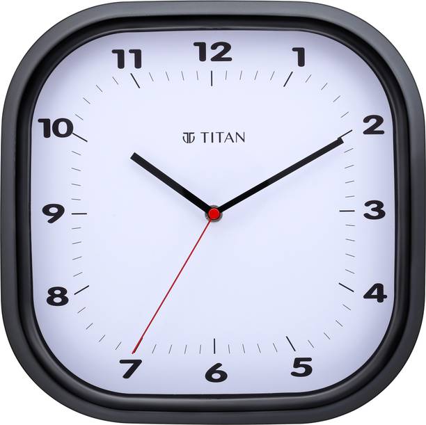 Titan एनालॉग 28 cm X 28 cm दीवार घड़ी